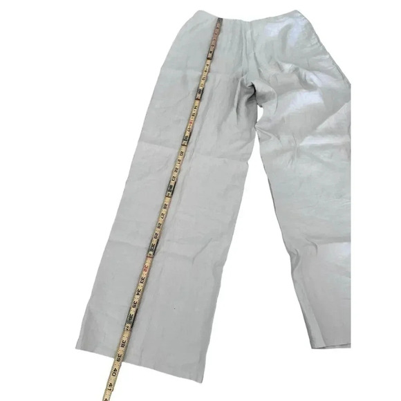 Max Studio Women's Cream linen Pants Size Small - Picture 2 of 5